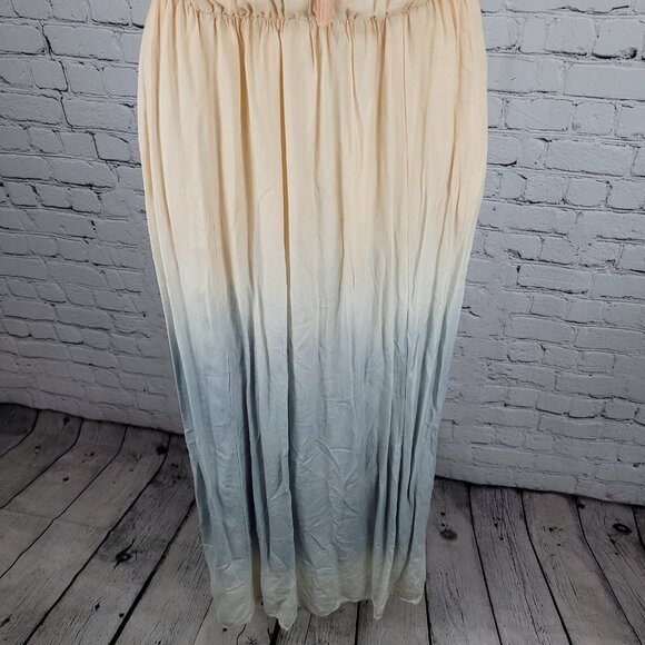 Lulus Multicolor Ombre Sleeveless Lightweight Front Slits Maxi Dress Size XS - Picture 8 of 11